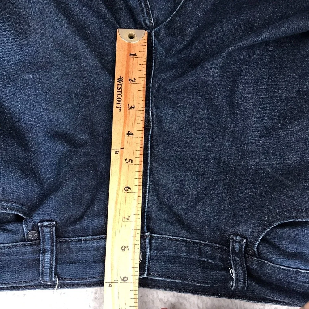 Tory Burch Leggings Jeans Womens 31 (34x29) Dark Wash Mid‎ Rise Skinny Stretch